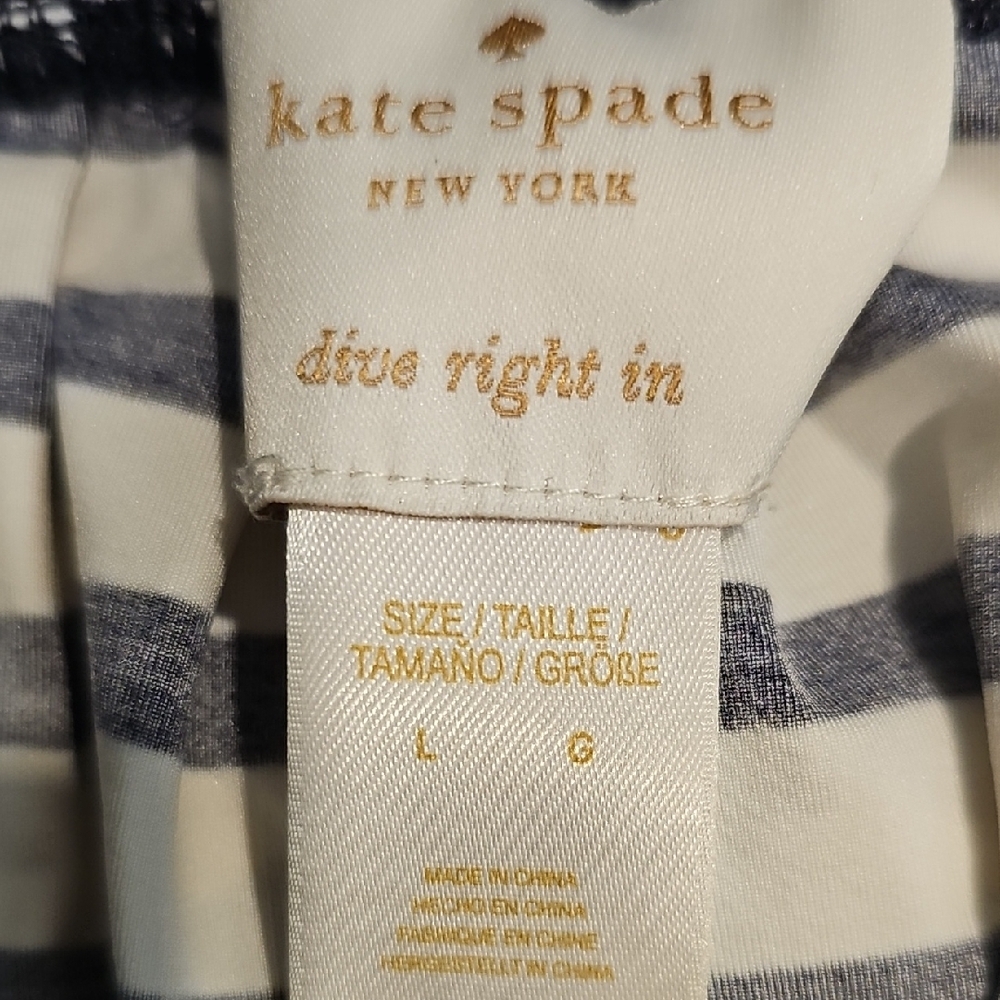 Kate Spade sz L navy and white skirt - Picture 4 of 10